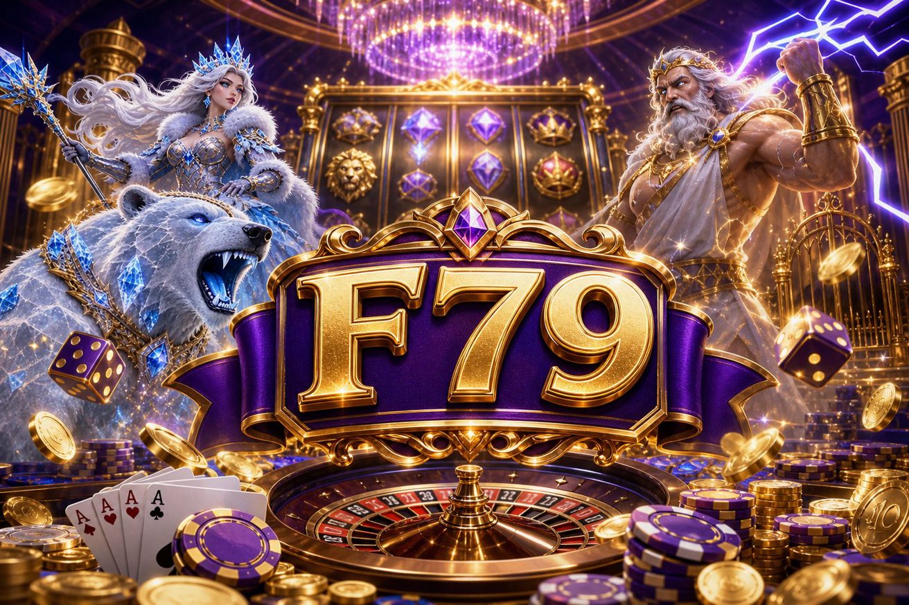 Màn hình chính Wild Bounty Showdown F79 với hai tay súng cao bồi và trống quay